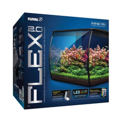 Fluval Flex Aquarium 2.0 34ltr Black-1