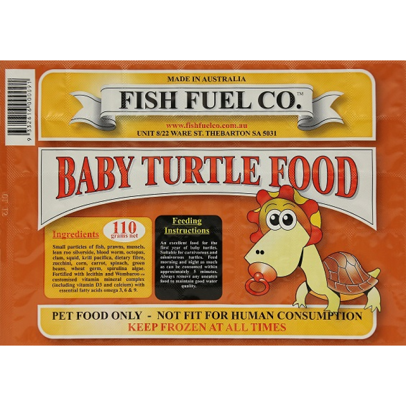 Fish Fuel Co Frozen Baby Turtle Food 110g-1