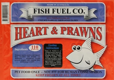 Fish Fuel Co Frozen Heart & Prawns 110g