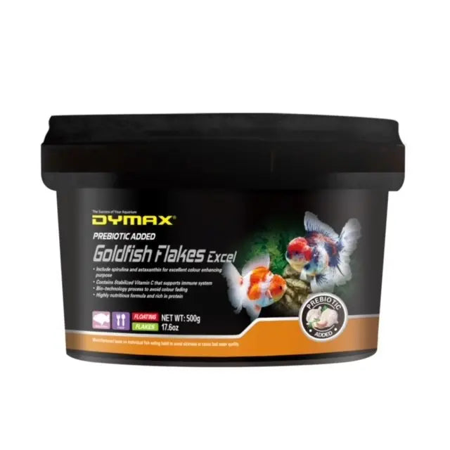 Dymax Goldfish Flakes Excel 500g Floating Flakes