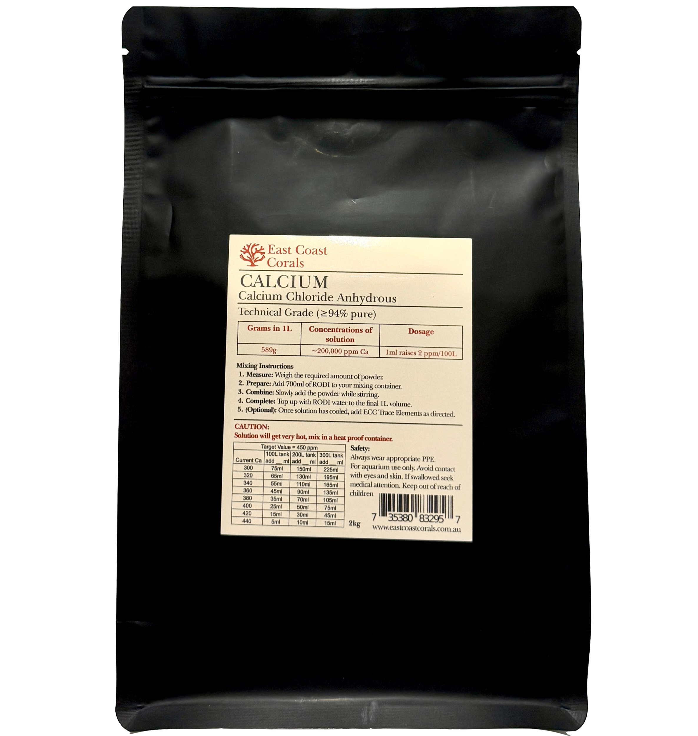 E.C.C - Calcium Chloride Anhydrous 2Kg