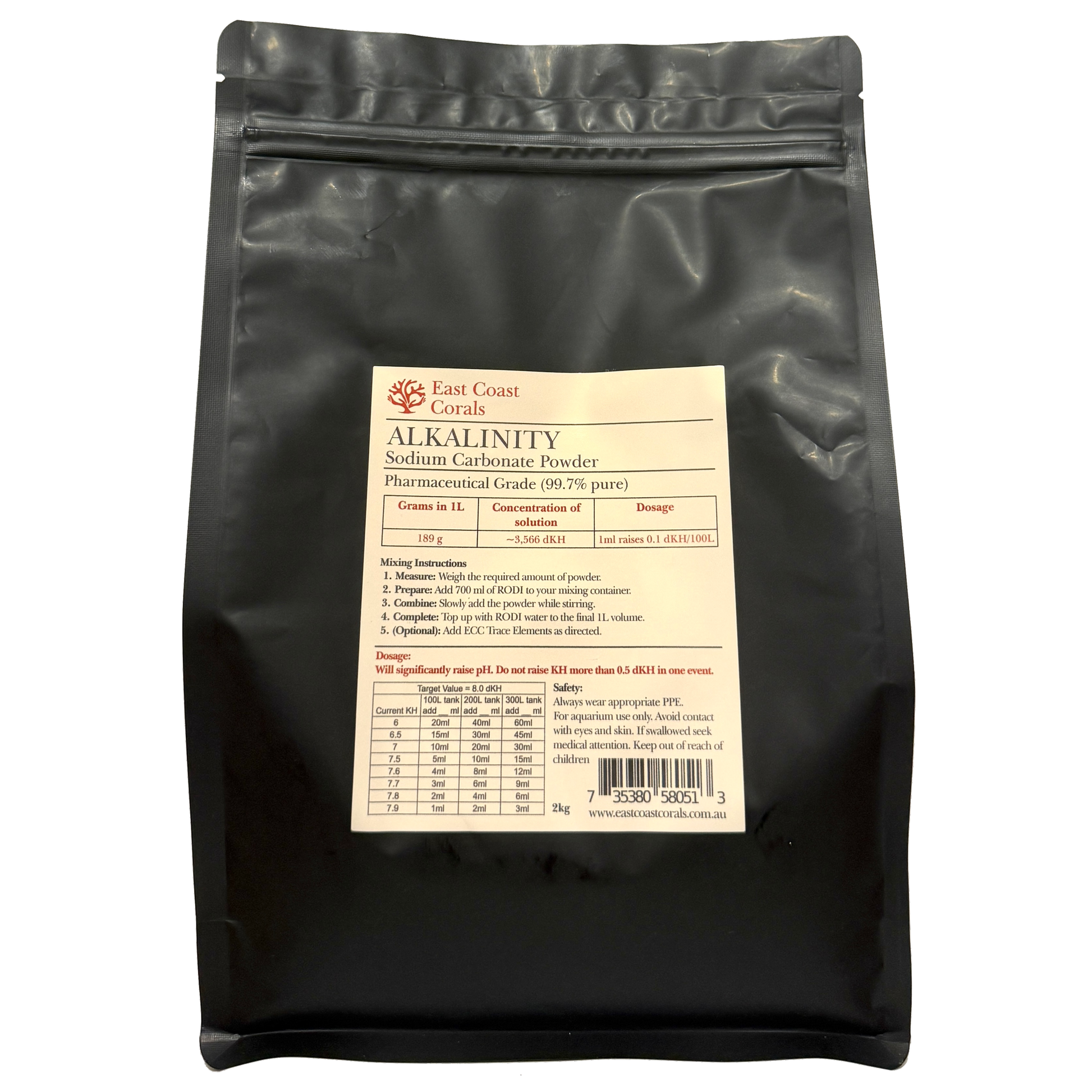E.C.C Alkalinity Sodium Carbonate Powder 2Kg-1