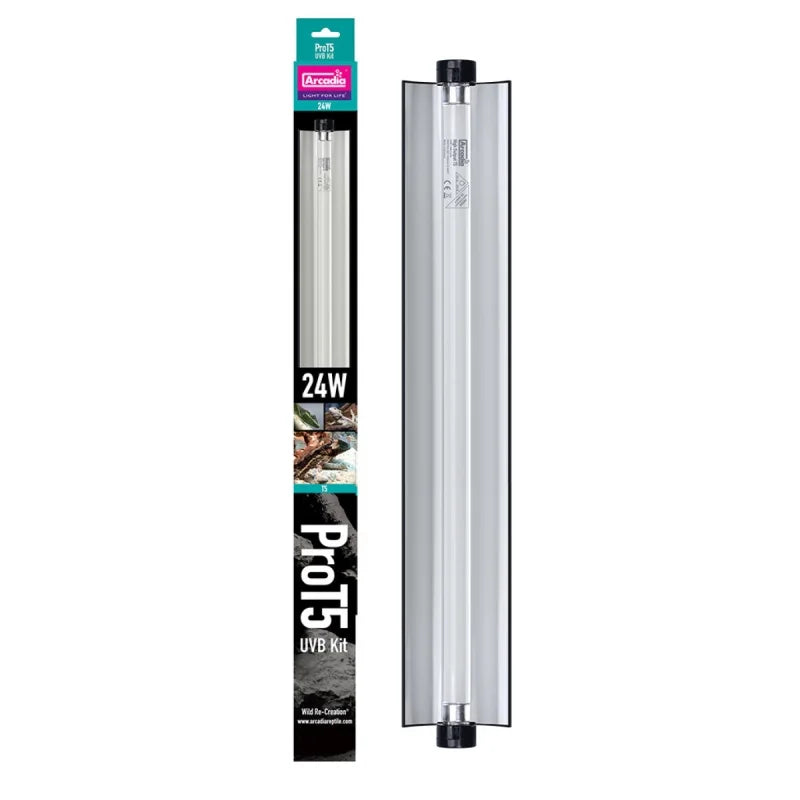 Arcadia 24W Pro T5 UVB Kit + 12% UV-B Lamp