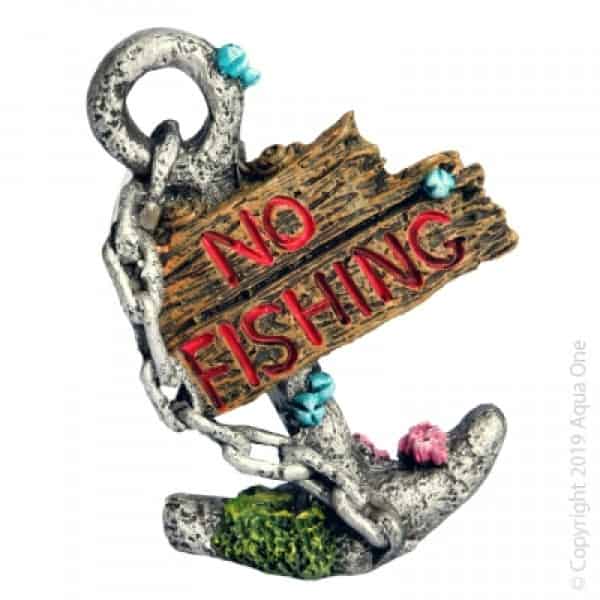 Ornament Anchor No Fishing 8x4.5x10.5cm-1