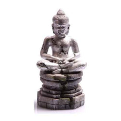 Ornament Meditating Buddha 9x8.5x17.5cm (silver)-1