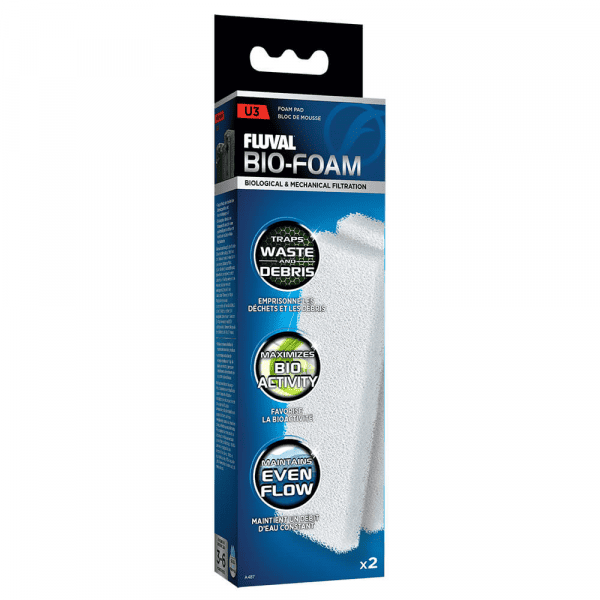 Fluval U3 Filter BioFoam Pad 2 Pack-1
