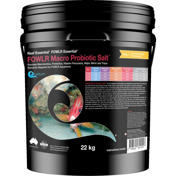 FOWLR Macro Probiotic Salt - 22Kg