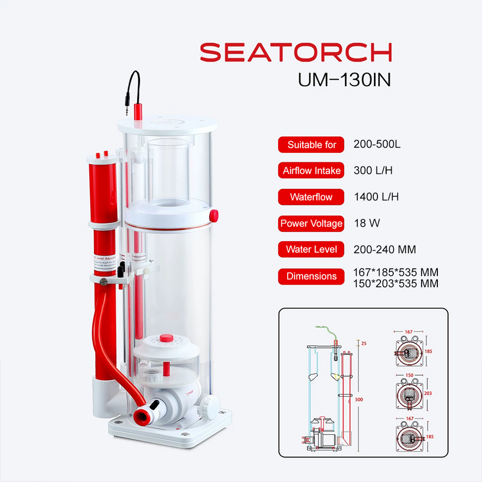 SeaTorch UM-IN130 Internal skimmer 200-500l-1