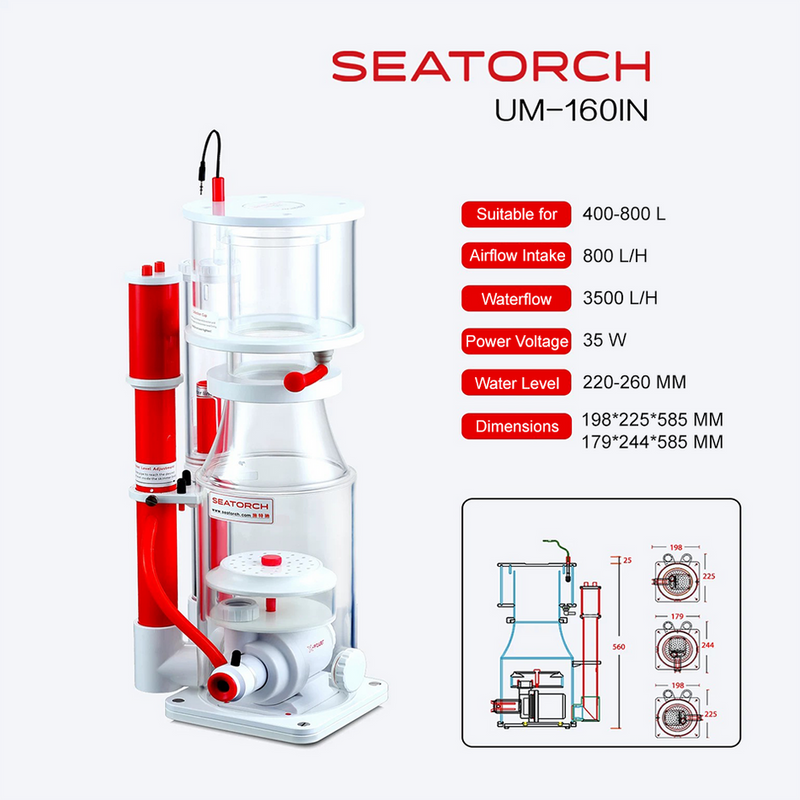 SeaTorch UM-IN160 Internal skimmer 400-800l-1