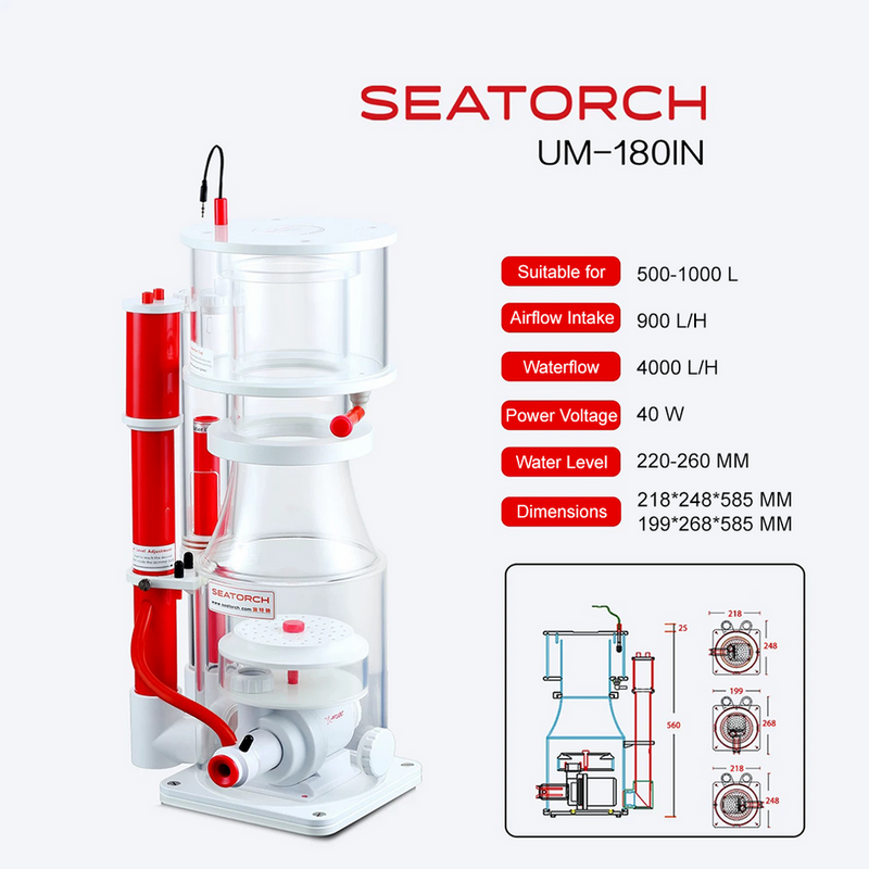 SeaTorch UM-IN180 Internal skimmer 500-1000l-1