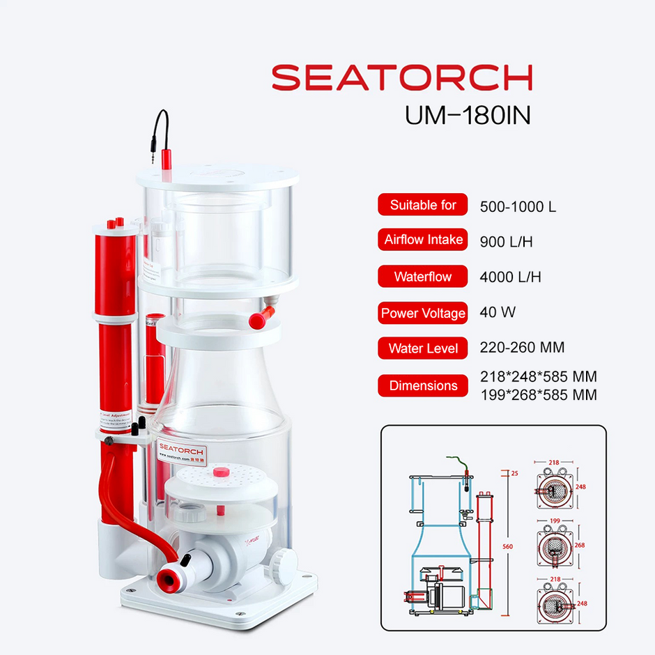 SeaTorch UM-IN180 Internal skimmer 500-1000l