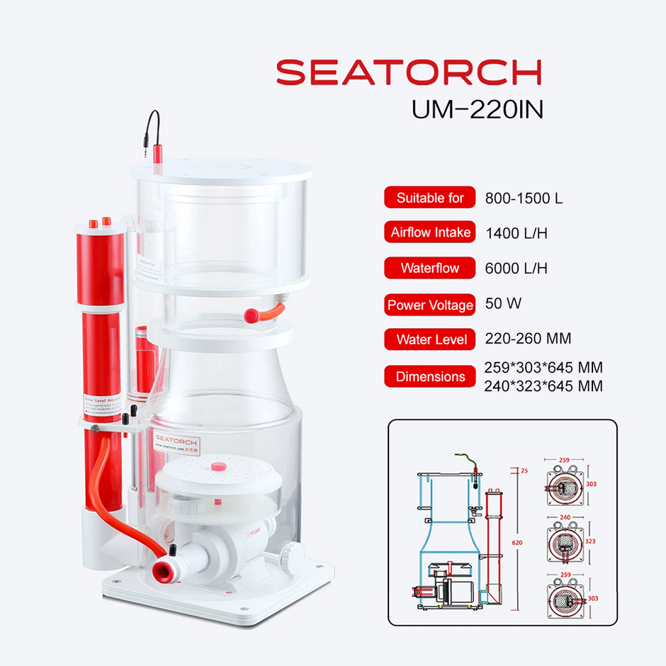 SeaTorch UM-IN220 Internal skimmer 800-1500l