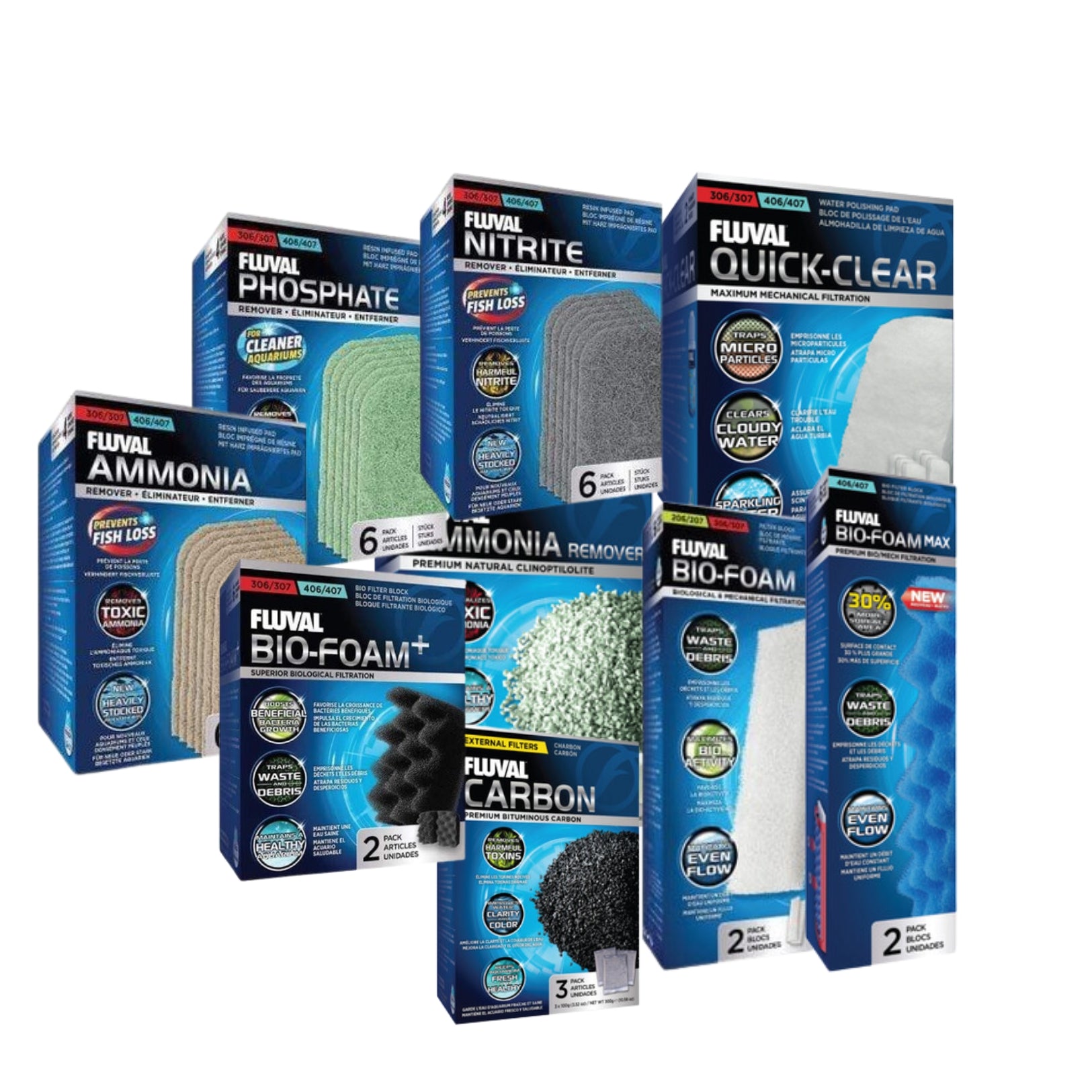 Fluval 307 Master Media Kit 9pk