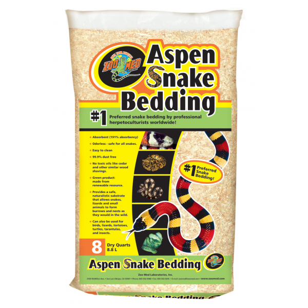 Zoo Med Aspen Snake Bedding 8 Quart 8.8ltr-1