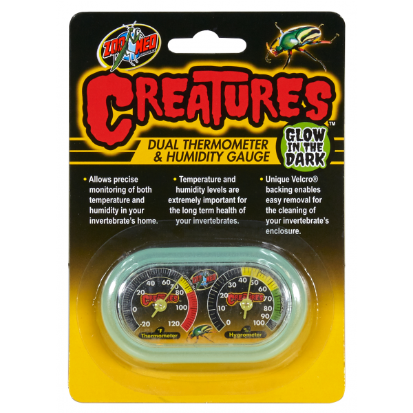 Zoo Med Creatures Dual Hygrometer & Thermometer-1
