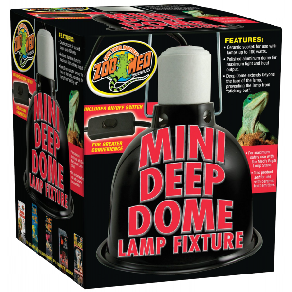 Zoo Med Mini Deep Dome Lamp Fixture-1