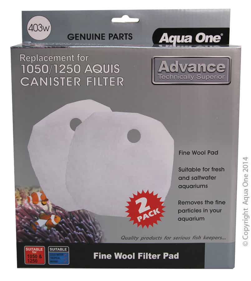 Aqua One Wool 2pk 403w - Aquis 1050/1250 - 25403w-1