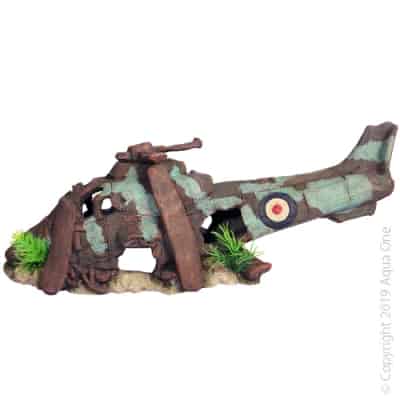 Ornament Ruined Helicopter M 40x13x15cm-1