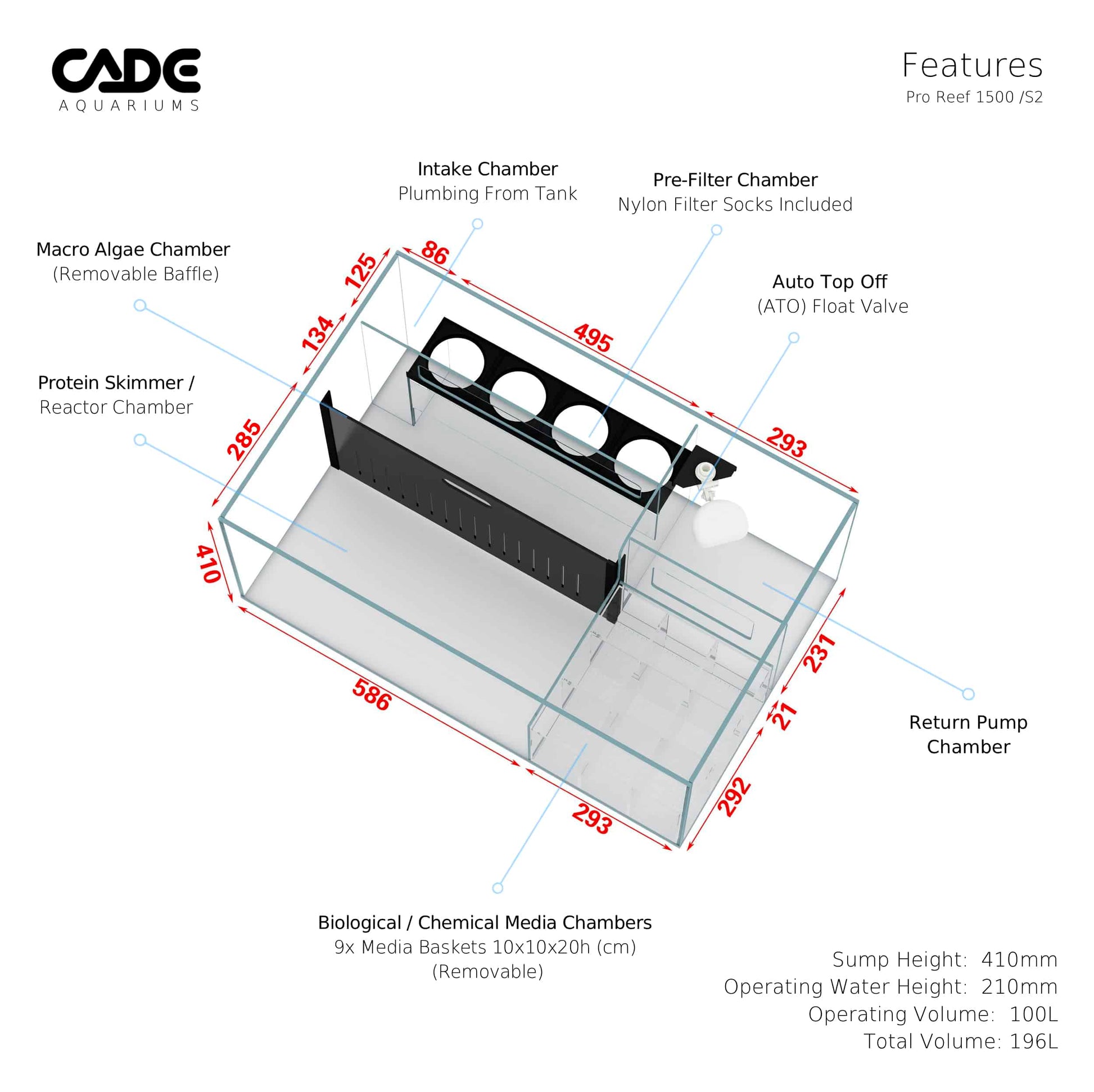 CADE PRO REEF S2 1500-13