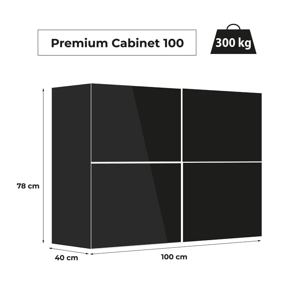 Aquael Premium 100 Black Cabinet-8