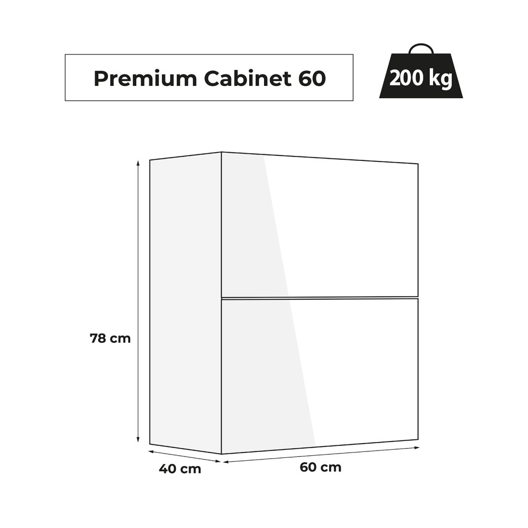 Aquael Premium 60 White Cabinet
