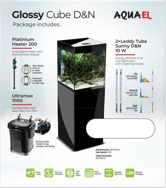 Aquael Glossy Cube Black Package-1