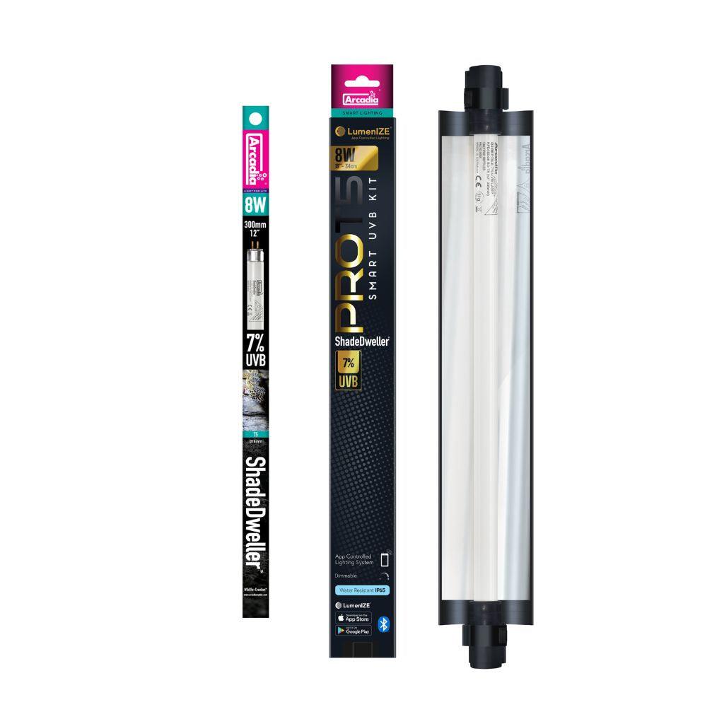 LumenIZE 8W Pro T5 UVB Kit + 7% UV-B ShadeDweller Lamp-2