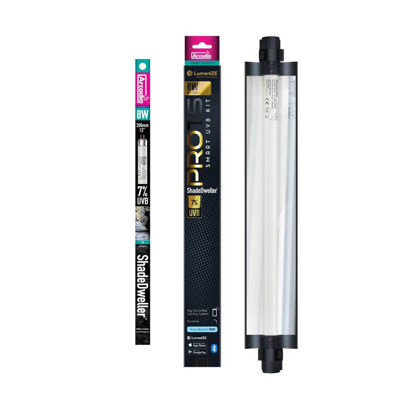 LumenIZE 8W Pro T5 UVB Kit + 7% UV-B ShadeDweller Lamp-2