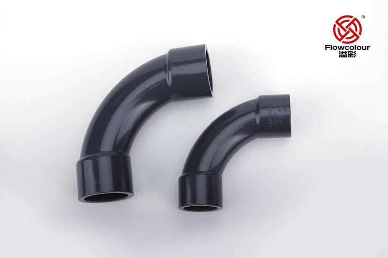 Grey DIN 90 Degree Crescent Moon Elbow-3