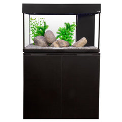 AquaVogue 125 Aquarium 125L 80W X 42D X 50/75cm H Black-1