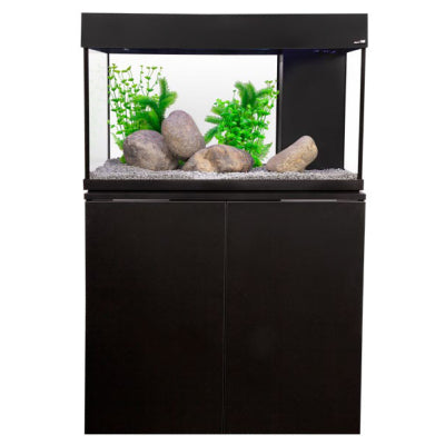 AquaVogue 125 Aquarium 125L 80W X 42D X 50/75cm H Black-1