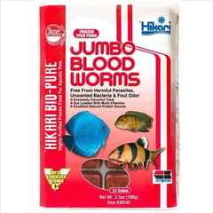 Hikari Jumbo Blood Worms 100g 24 Cubes-1