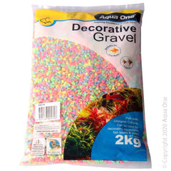 Aqua One Decorative Gravel 2kg Neon 4-6mm No.2-1