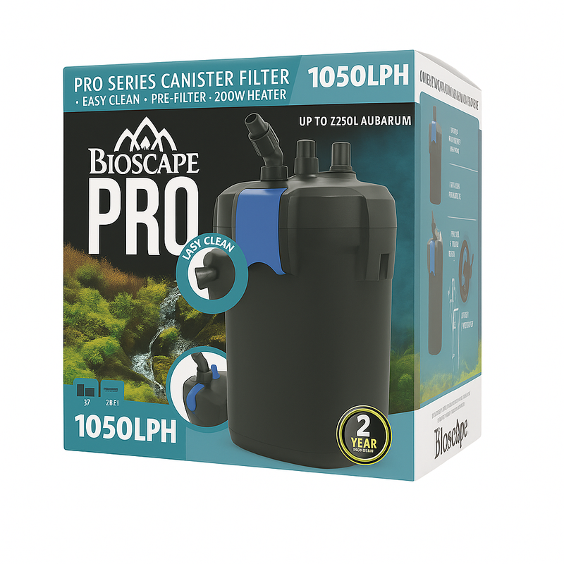 Bioscape Pro Canister 1050 L/PH w/Inbuilt Heater-1
