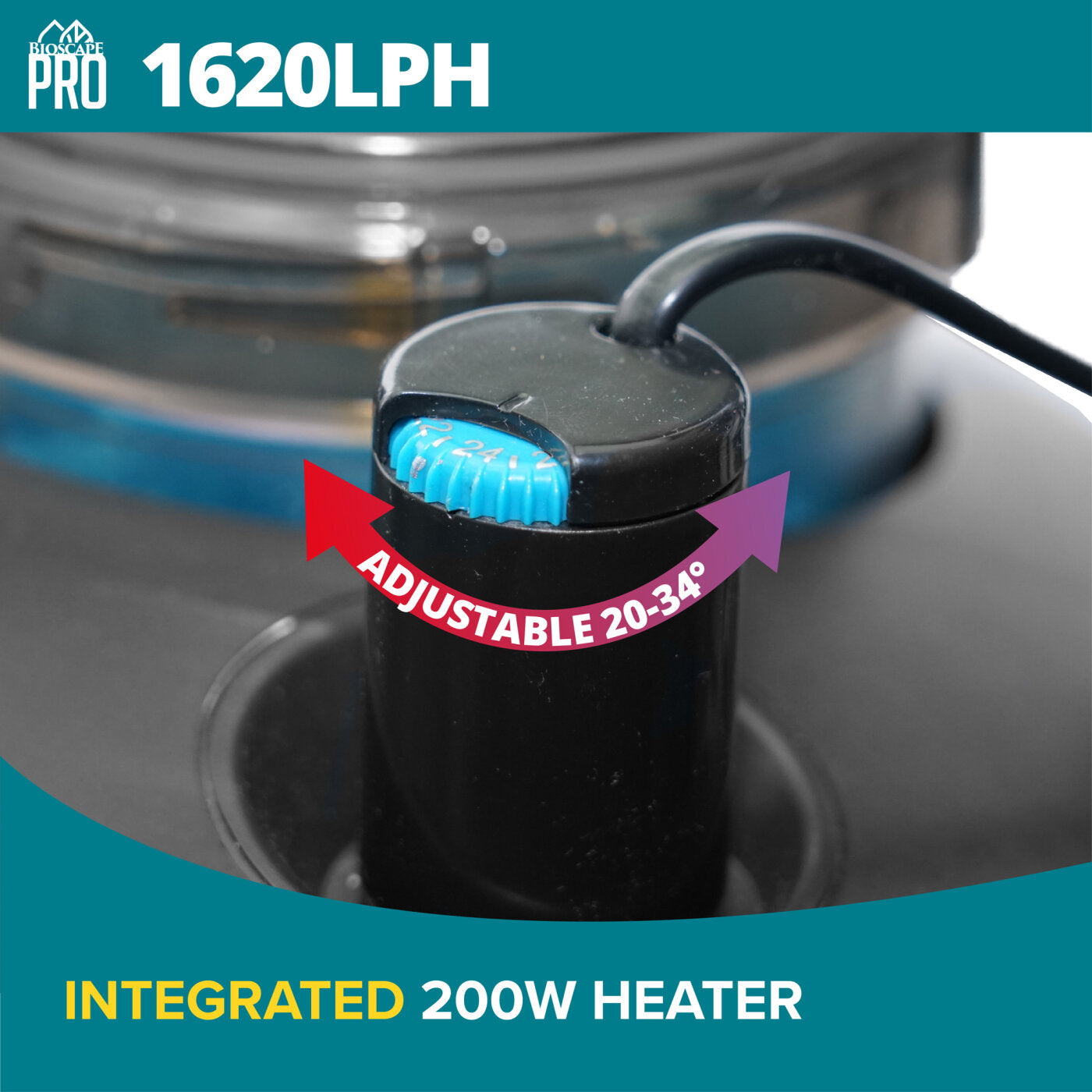 Bioscape Pro Canister 1620 L/PH w/Inbuilt Heater-5