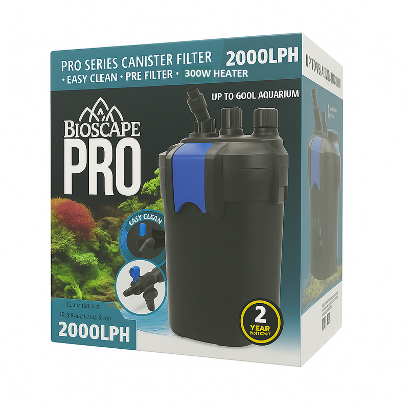 Bioscape Pro Canister 2000 L/PH w/Inbuilt Heater-1