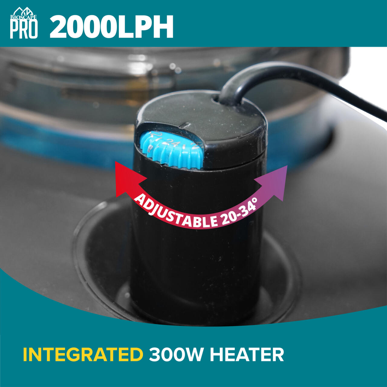 Bioscape Pro Canister 2000 L/PH w/Inbuilt Heater-5