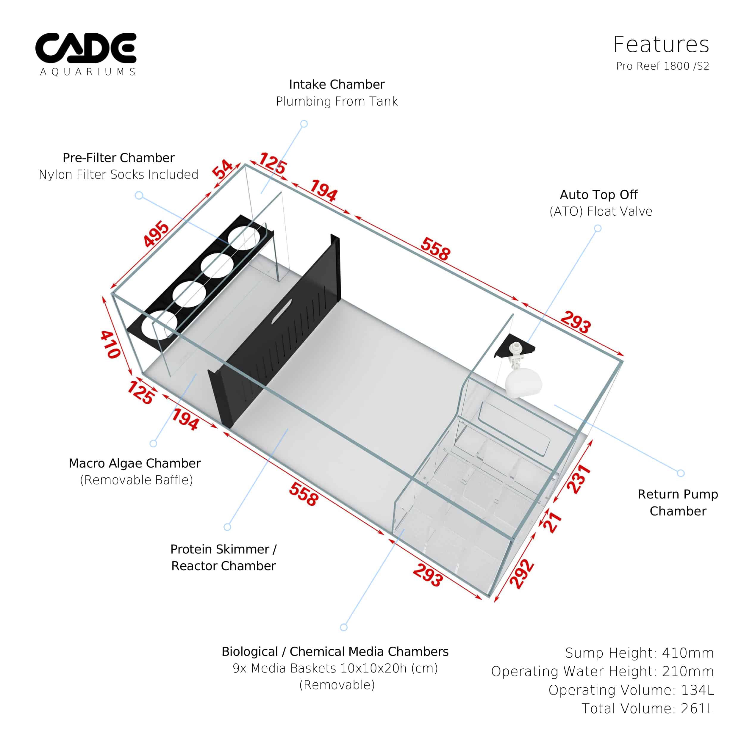 CADE PRO REEF S2 1800-13