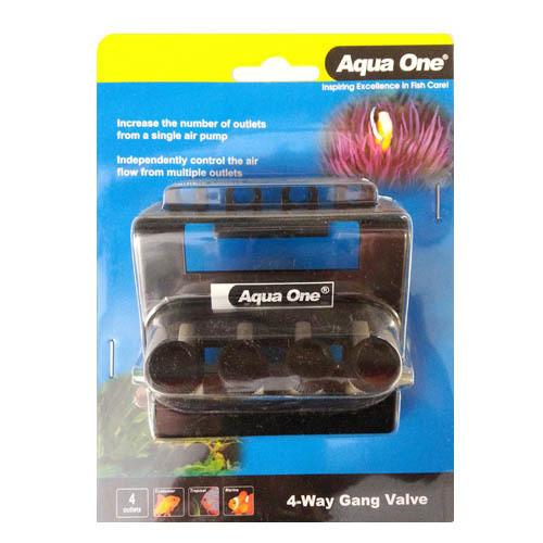 Aqua One Gang Valve 4 Way Outlet-1