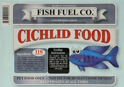 Fish Fuel Co Frozen Cichlid Food 110g