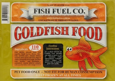 Fish Fuel Co Frozen Goldfish Food 110g