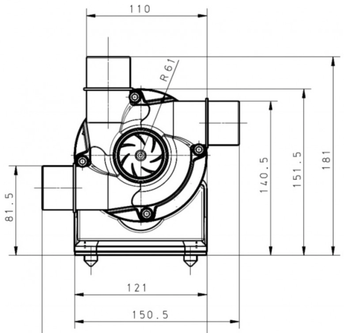 Abyzz A400 AU Water Pump 3m-8