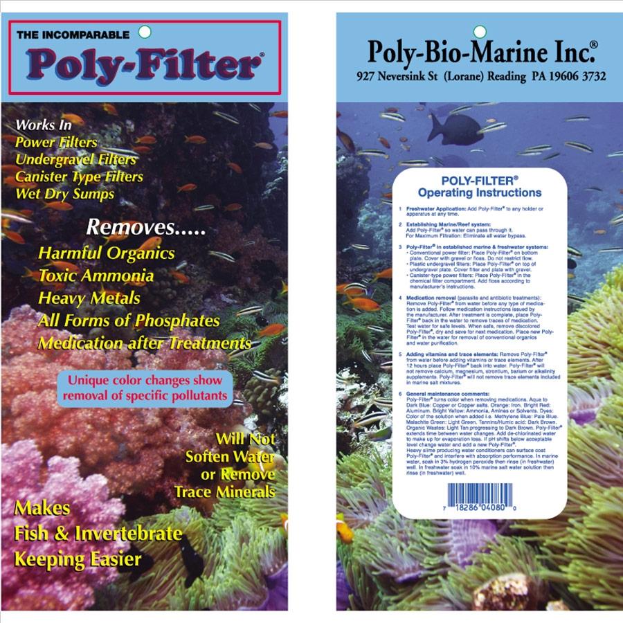 Poly Filter 20cm X 10cm (8 in X 4 in) Polyfilter