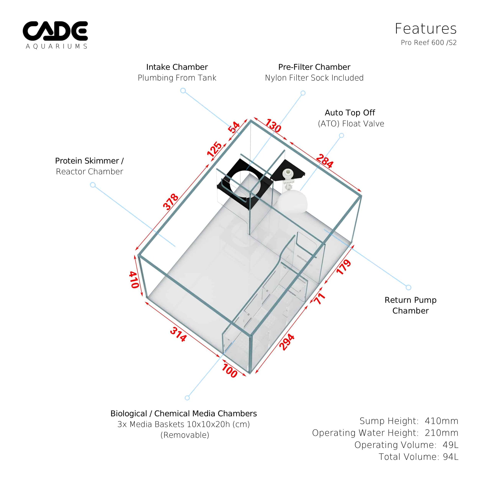 CADE PRO REEF S2 600-13