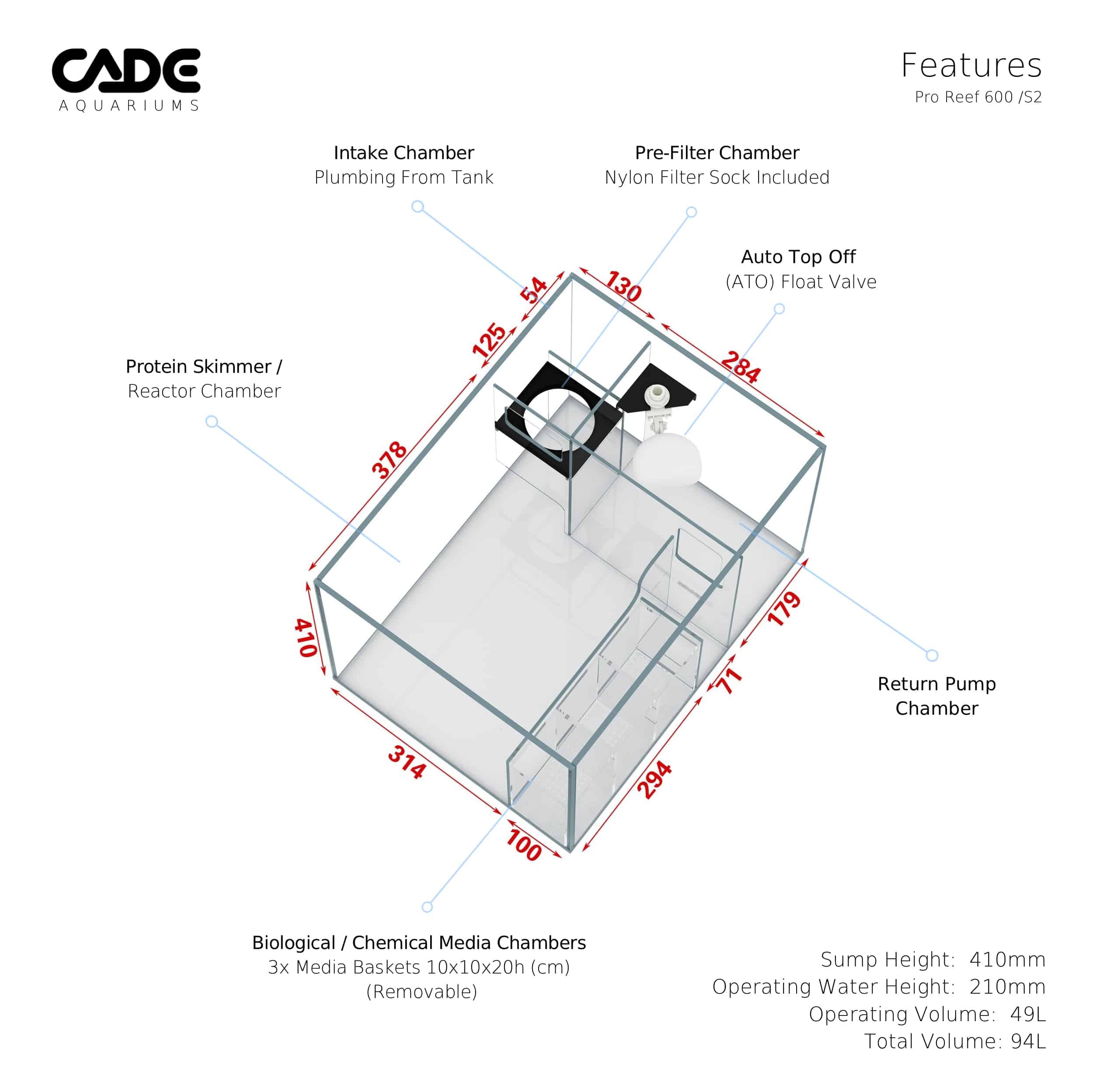 CADE PRO REEF S2 600-13