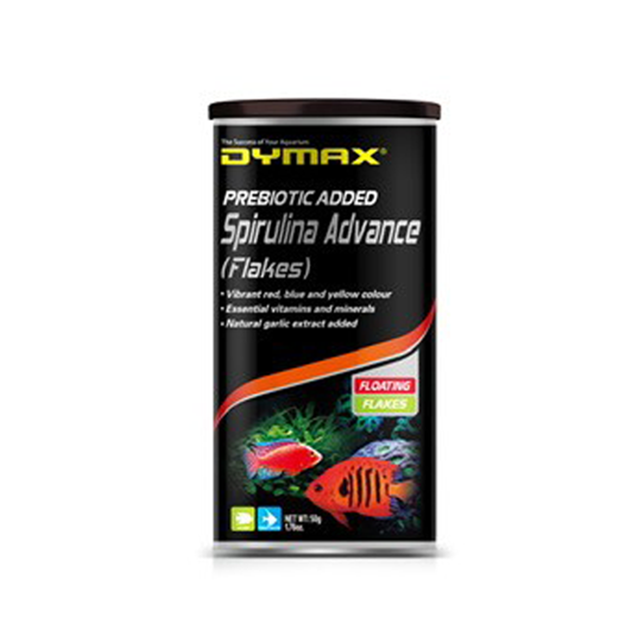 Dymax Spirulina Advance Floating Flakes 50g