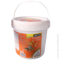Aqua One Goldfish Flake Food Bulk Bucket 1kg-1