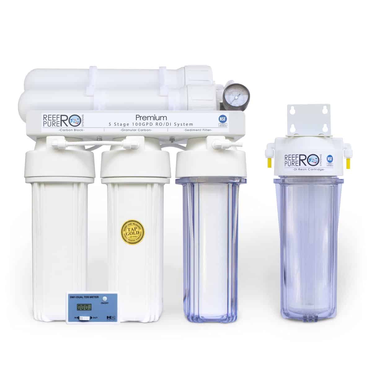 5 Stage 100GPD Premium RO/DI System