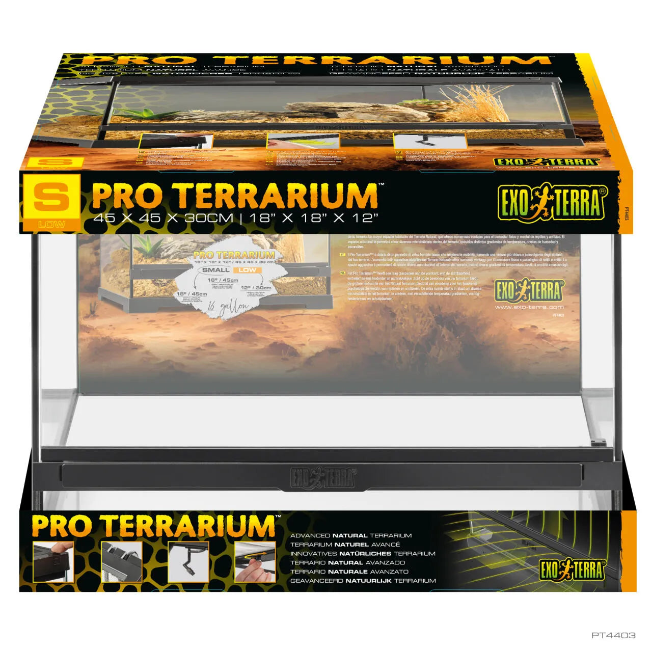 Exo Terra Pro Terrarium Small / Low 45 x 45 x 30cm-1