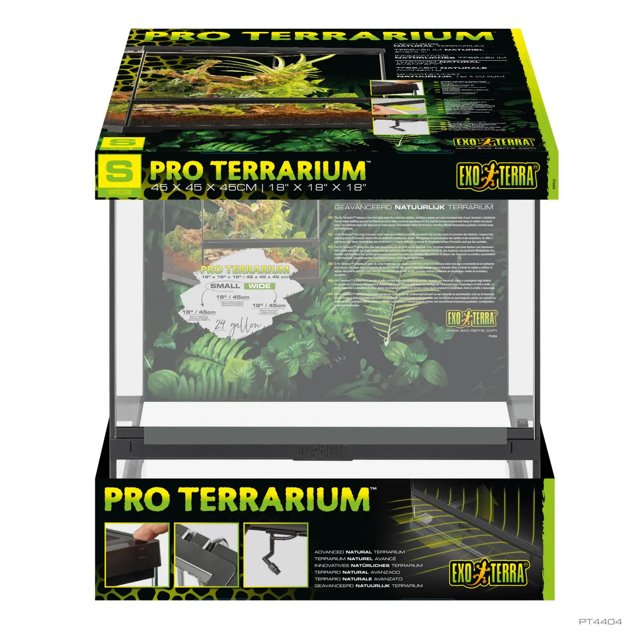 Exo Terra Pro Terrarium Small / Wide 45 x 45 x 45cm-1